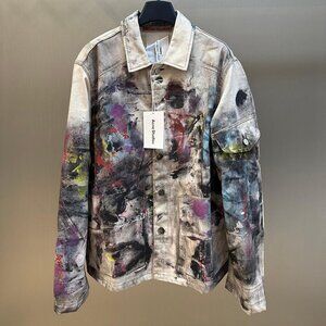 Acne Studios graffiti print denim jacket